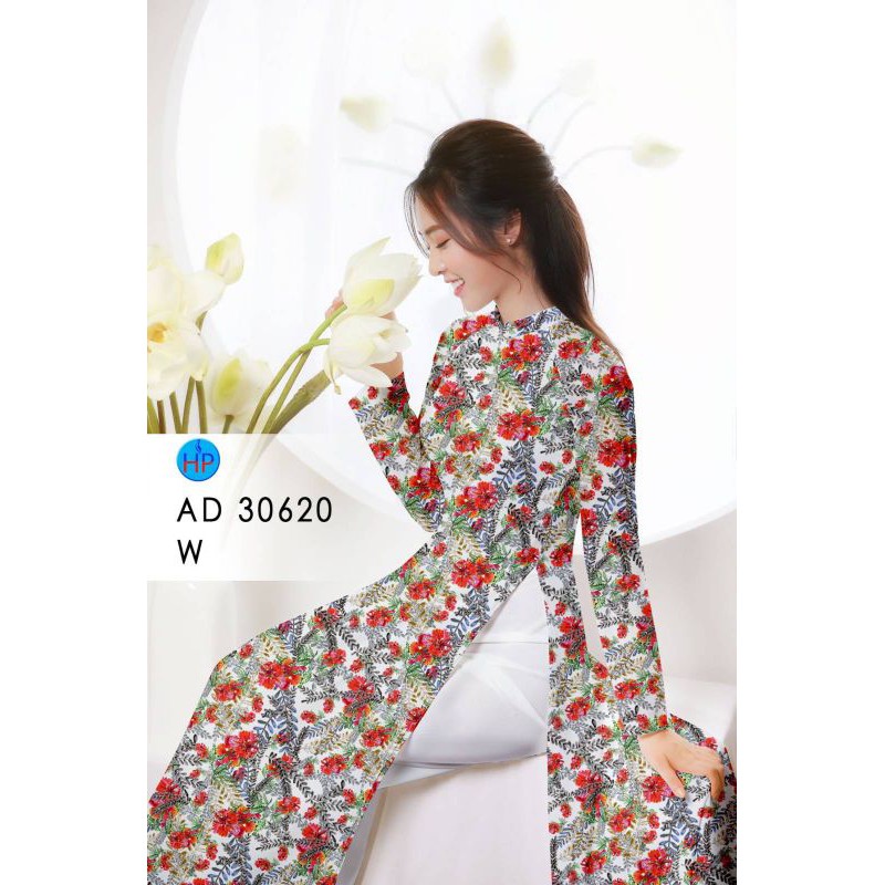 Vải áo dài hoa Phượng AD30620