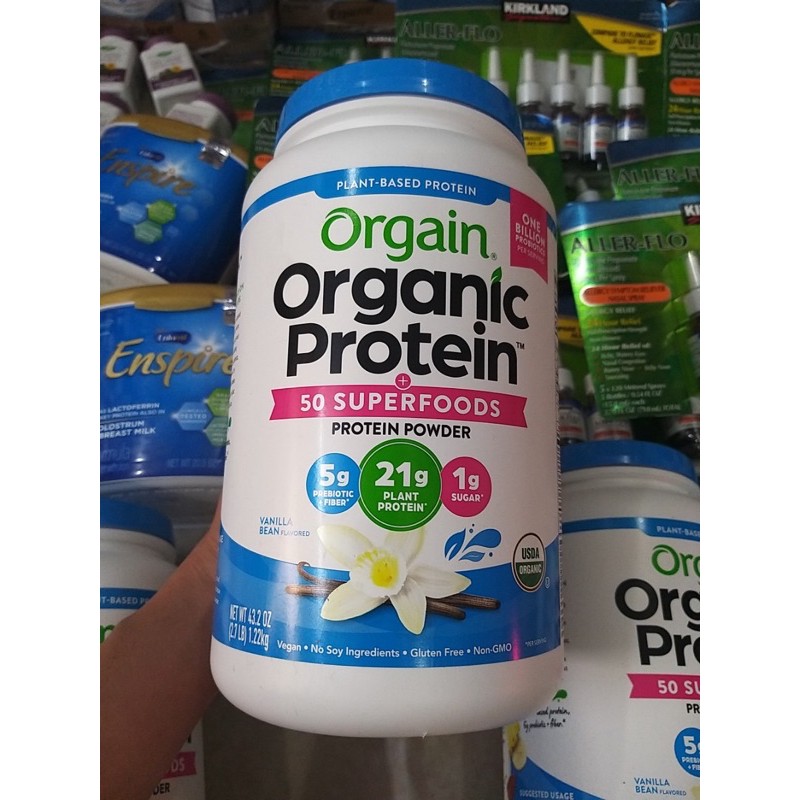 (Freeship)8-2023 Bột Protein hương vani hữu cơ Organic Protein - 1224g | BigBuy360 - bigbuy360.vn
