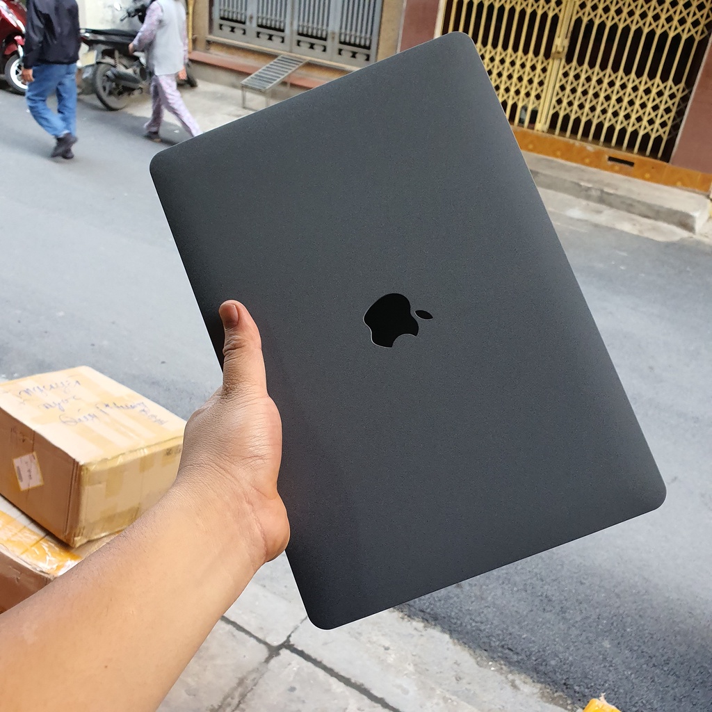 Case Ốp Macbook Màu Xám  (Tặng Kèm Nút Chống Bụi + Bộ kẹp chống gãy sạc)