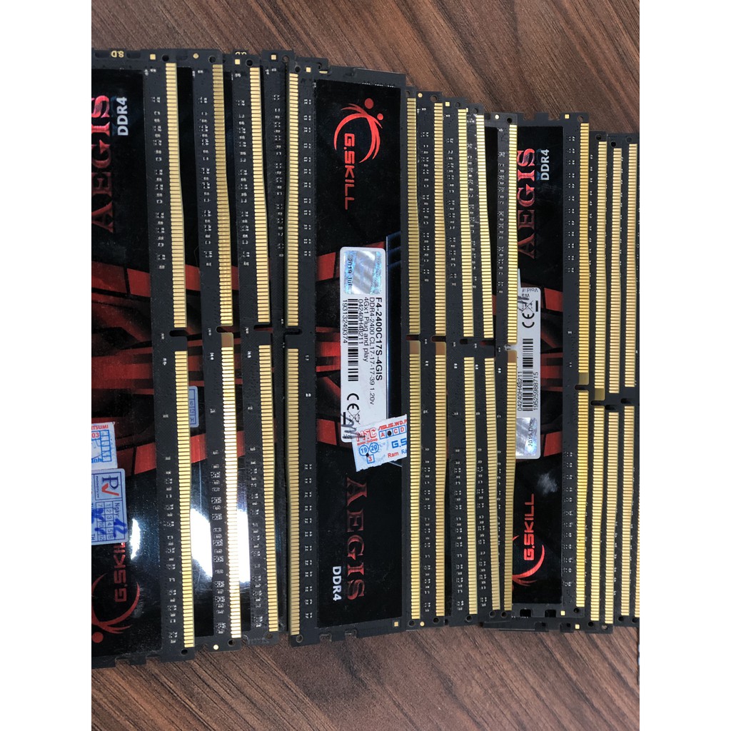 RAM PC DDR4 cũ Buss 2400 còn bảo hành chính hãng 2/2022 năm Số Lượng
