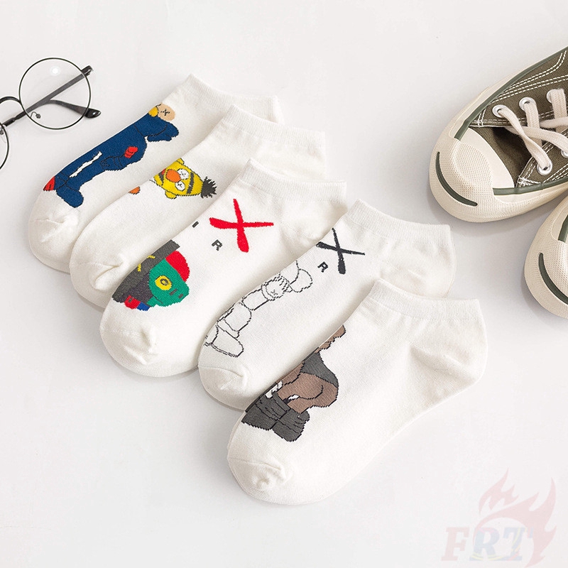 ×× Kaws Ankle Socks ×× H&amp;Q Comfortable Socks Cotton Socks Fashion Cartoon Unisex Socks Lovers Sox