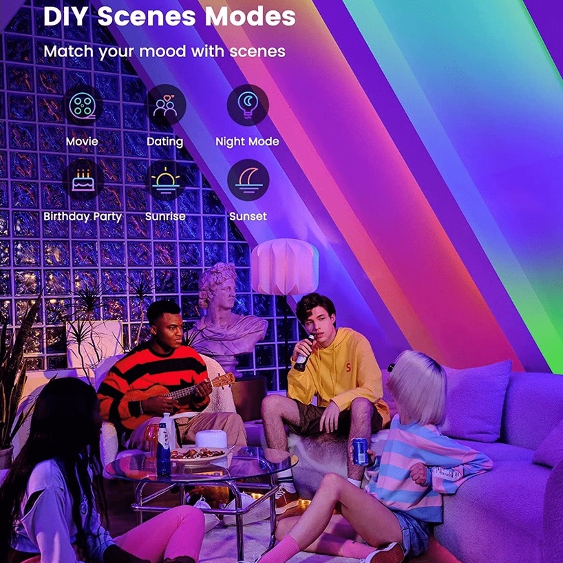 Đèn led dây Xiaomi Yeelight Lightstrip Pro 2023 bộ 2 mét dây dán, đổi 16 triệu màu, hỗ trợ Mi Home, Apple HomeKit