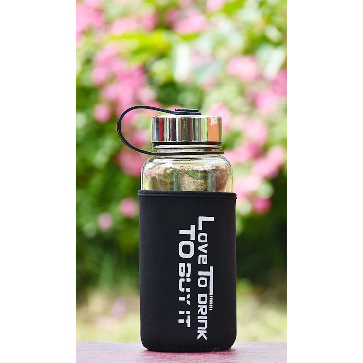 Bình thuỷ tinh quai cầm, bọc xốp chống va đập 600ml - 1000ml | BigBuy360 - bigbuy360.vn