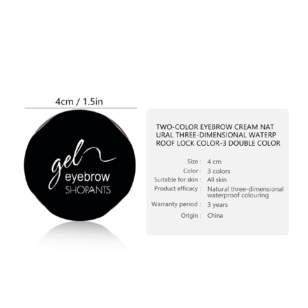 [Hàng mới về] Hũ gel trang điểm chân mày / mắt thiết kế 2 trong 1 tiện dụng thương hiệu SHOPANTS | BigBuy360 - bigbuy360.vn