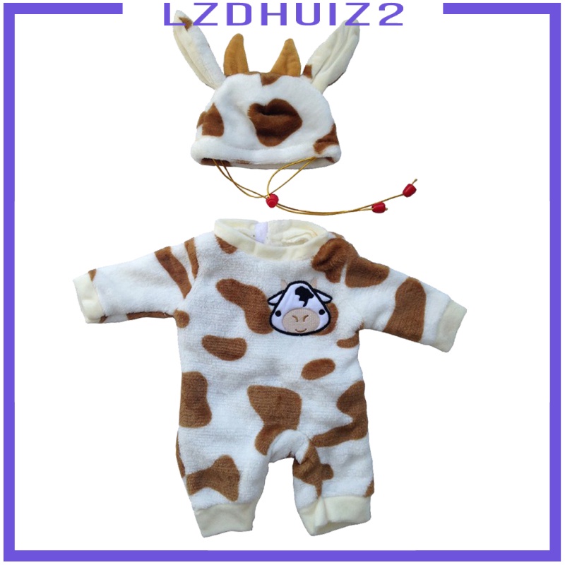 Bộ Áo Liền Quần + Nón Đáng Yêu Cho Búp Bê Les Fleurs 50cm