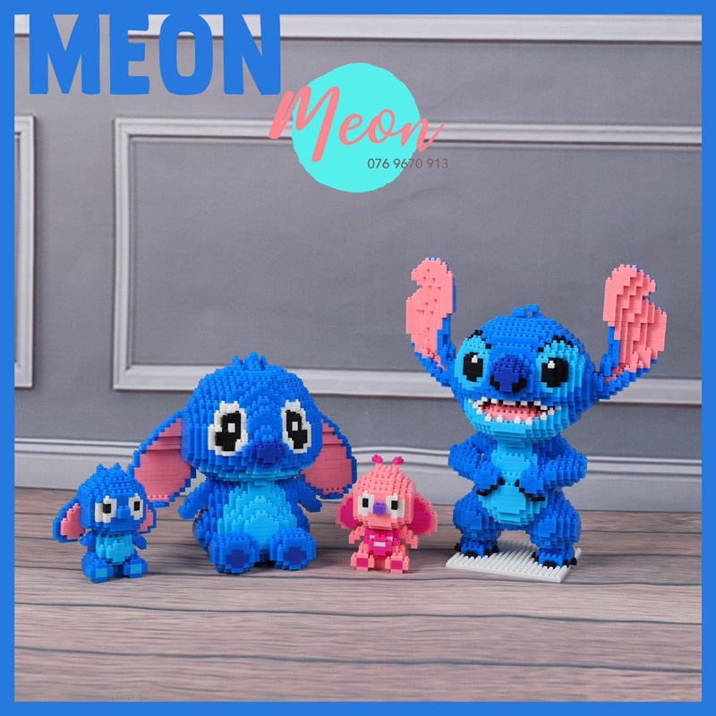 Miniblock đồ chơi xếp hình lego Stitch size XL