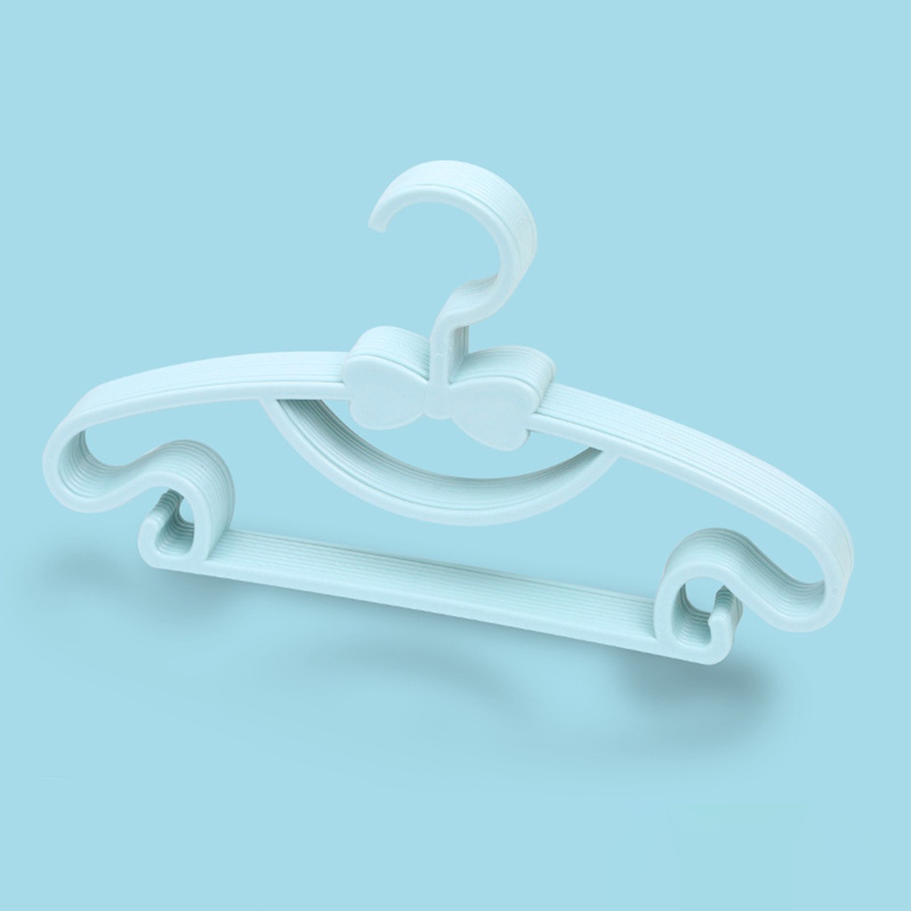 1 [Fenteer] 10 Móc Phơi Quần Áo, Áo Khoác, Váy Cho Phòng Trẻ Em