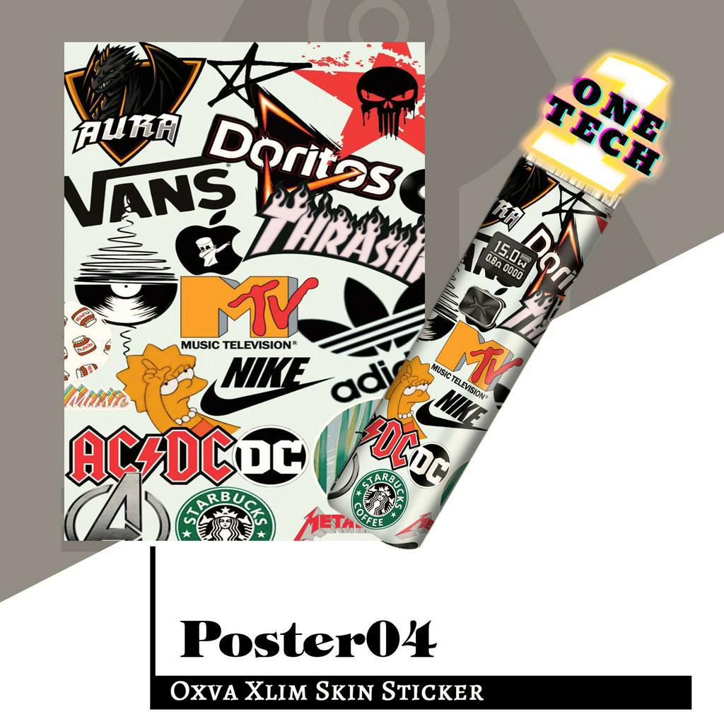 Miếng dán Skin Poster kim tuyến cho X.lim V2, rill X, SE, Favostix, Feelin, Flexus, Gotex, Ursa Nano, Origin Mini