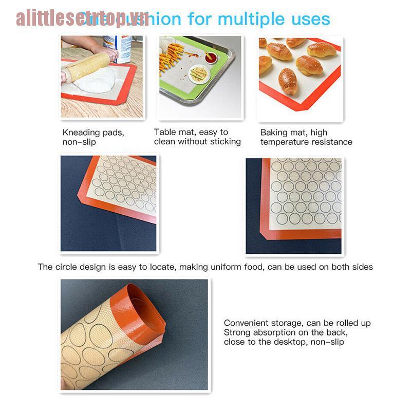 Thảm Silicone Nướng Bánh Macaron Chống Dính