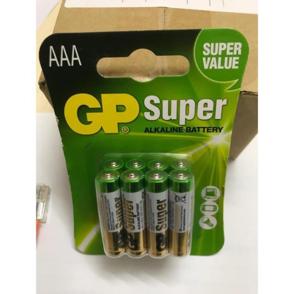 Vỉ 8 viên Pin Super Alkaline GP AAA 1.5V GP24A-2U8