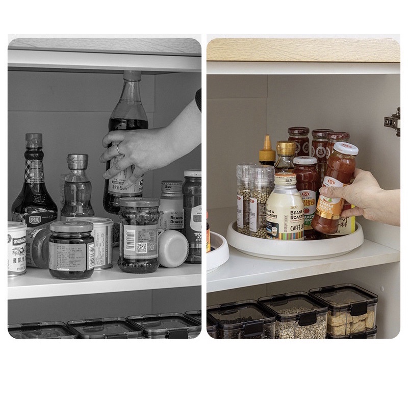 Giá đỡ đồ hình tròn có thể xoay 360 độ, đa chức năng