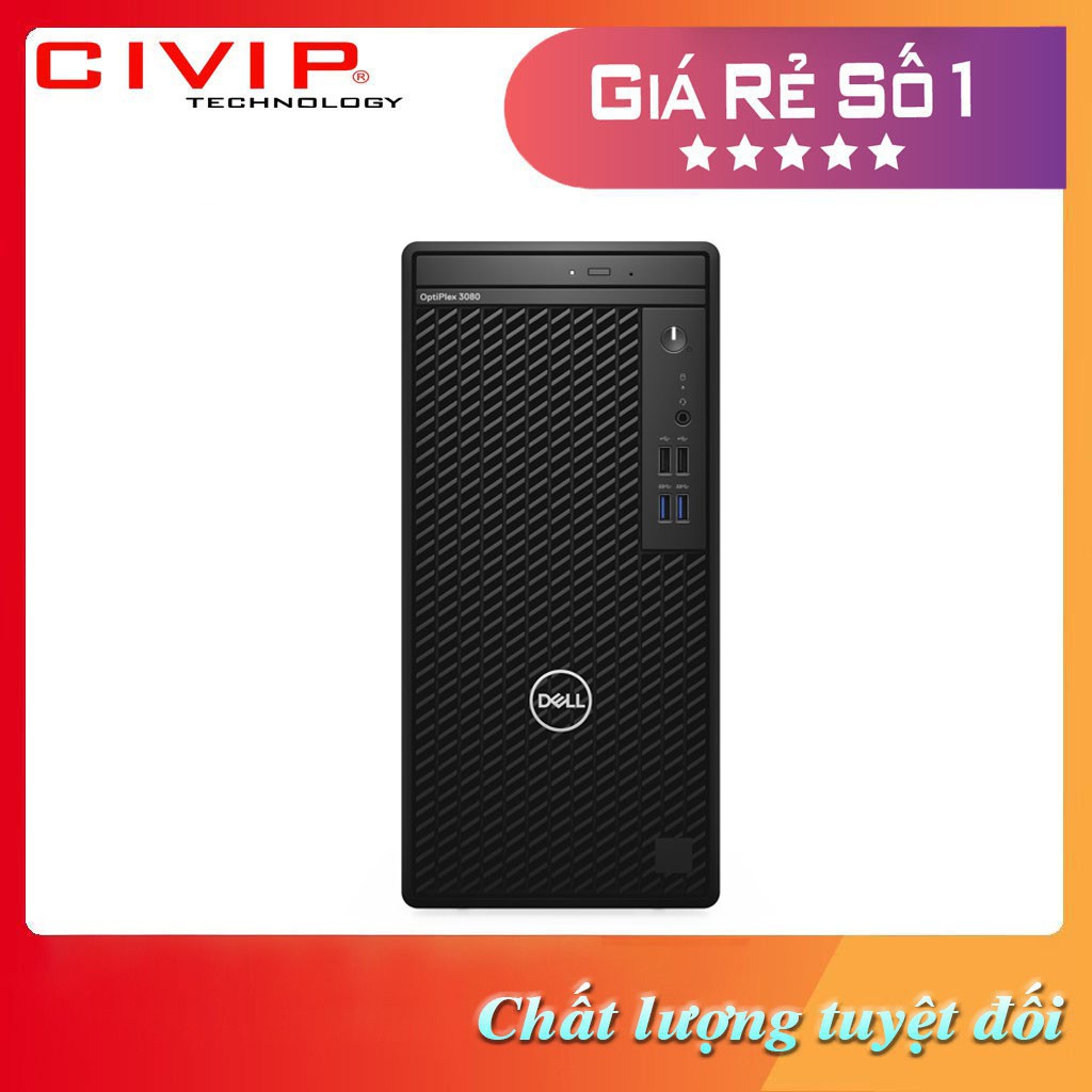 Máy tính để bàn Dell OptiPlex 3080 Tower (i3-10100/4GB RAM/1TB HDD/DVDRW/K+M/Fedora) (70233227) Hàng chính hãng | BigBuy360 - bigbuy360.vn