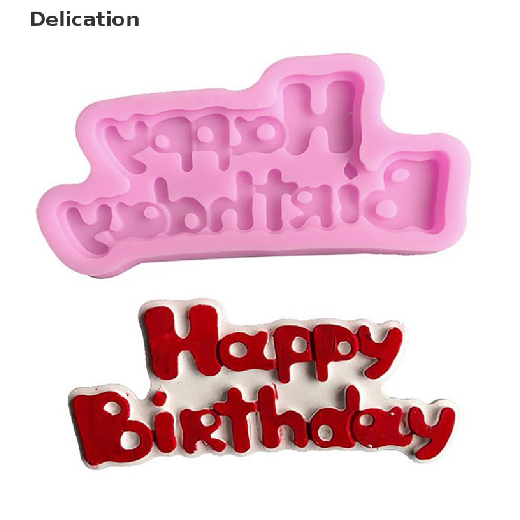 Khuôn silicone Làm Bánh Sinh Nhật Hình Chữ Happy Birthday