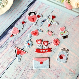 ✿ Sticker Dán Tự Dính Hình Phong Bì Màu Hồng Và Xanh Dương Ngọt Ngào ✿ 1 Miếng Dán Ủi Lên Quần Áo