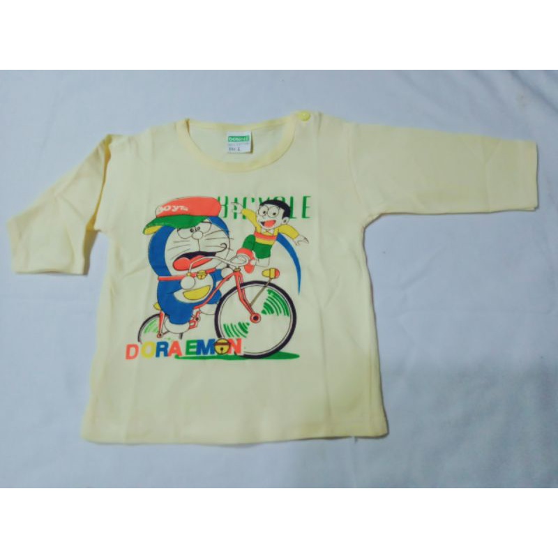 Áo cài vai tay dài màu sơ sinh 100% cotton