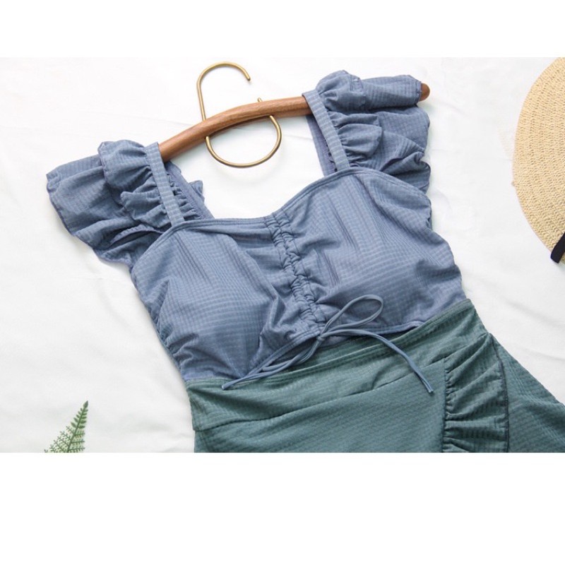 [Cạp cao che bụng] Đồ Bơi Bikini Cánh Tiên Ngắn Phong Cách Ngọt Ngào ~ ORRIN Closet | BigBuy360 - bigbuy360.vn