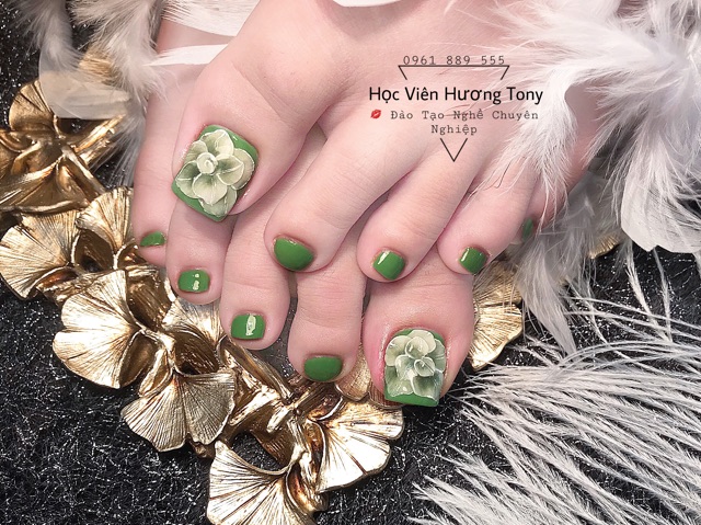 Hoa bột ẩn xoáy chân, ẩn chân THIÊN DI NAIL