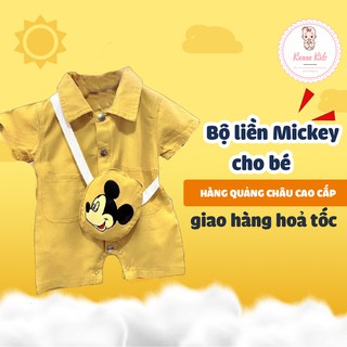 Bộ liền mickey cho bé 8-16kg tặng kèm túi mickey body cho bé