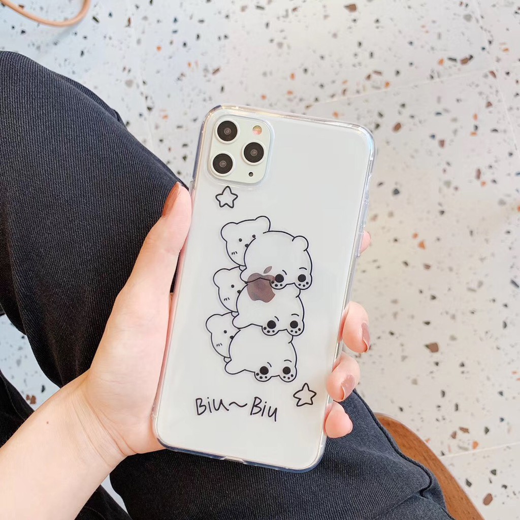 Ốp Điện Thoại Chống Rơi Hình Gấu Đáng Yêu Cho Iphone 11 Pro Max Xr Xsmax I 7 Plus I 8 Plus | BigBuy360 - bigbuy360.vn