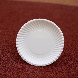 Combo 5 xấp dĩa giấy đựng thực phẩm màu trắng 16cm (50 cái/combo,10 cái/xấp)