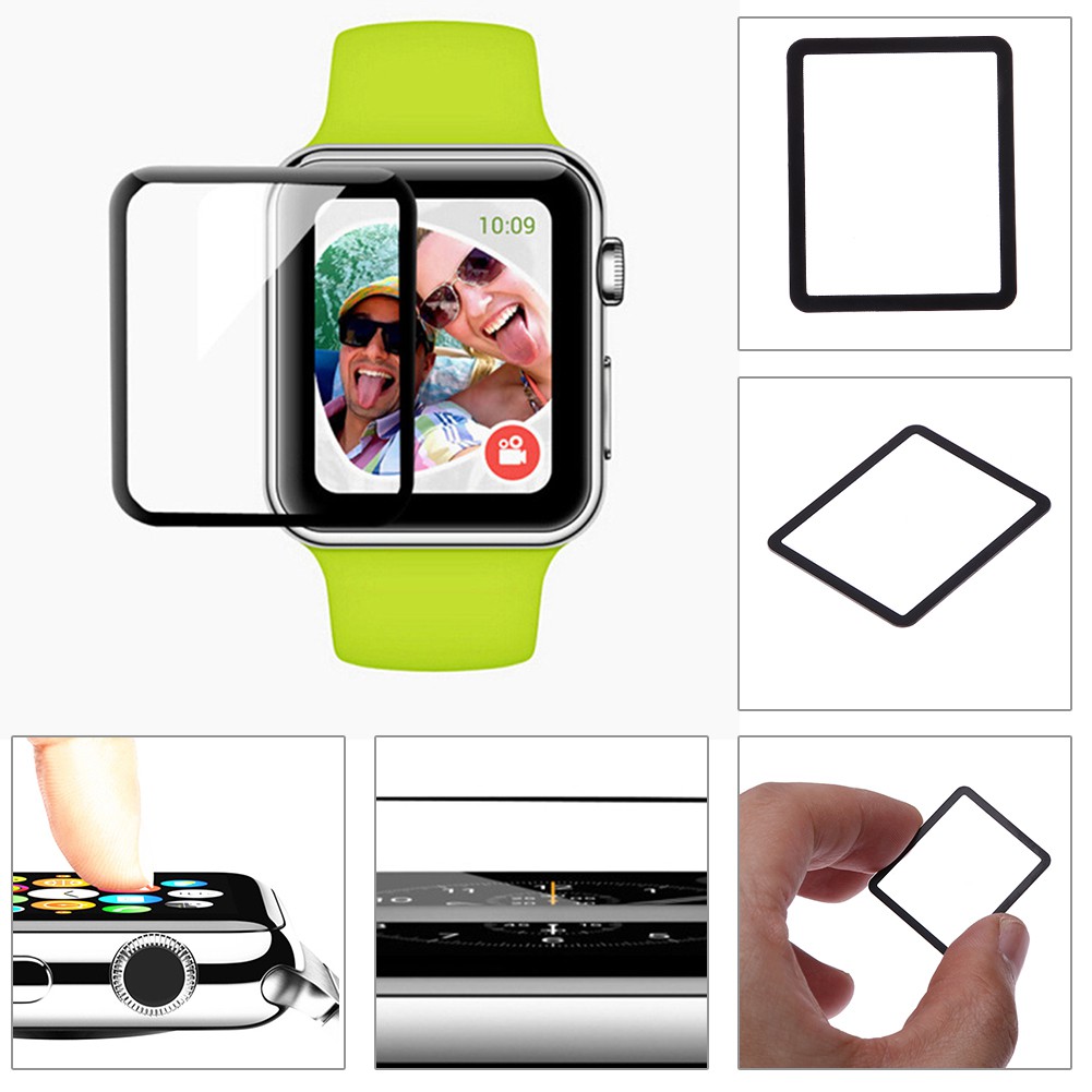 Kính cường lực toàn màn hình cho đồng hồ thông minh Apple Watch 38mm 42mm
