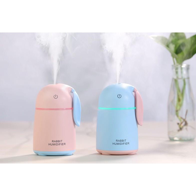 Máy phun sương, xông tinh dầu cao cấp Rabbit Humidifer hình con thỏ