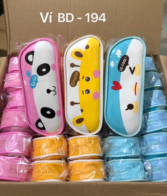 Ví 177 Đựng Đồ Dùng Học Sinh Nam Nữ Có 1 Ngăn Chất Tráng Da .