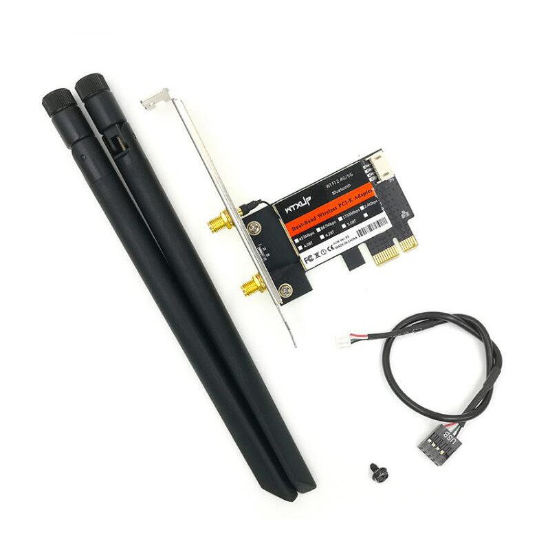 Card Mạng Bluetooth Wtxup 7260ac 4.0 5g Băng Tần Kép Kèm Phụ Kiện | BigBuy360 - bigbuy360.vn