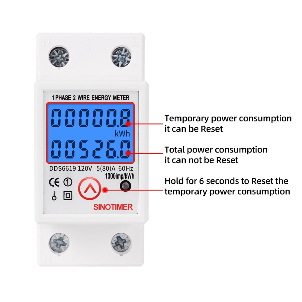 Thiết bị đo điện năng tiêu thụ PCBFUN màn hình LCD kỹ thuật số