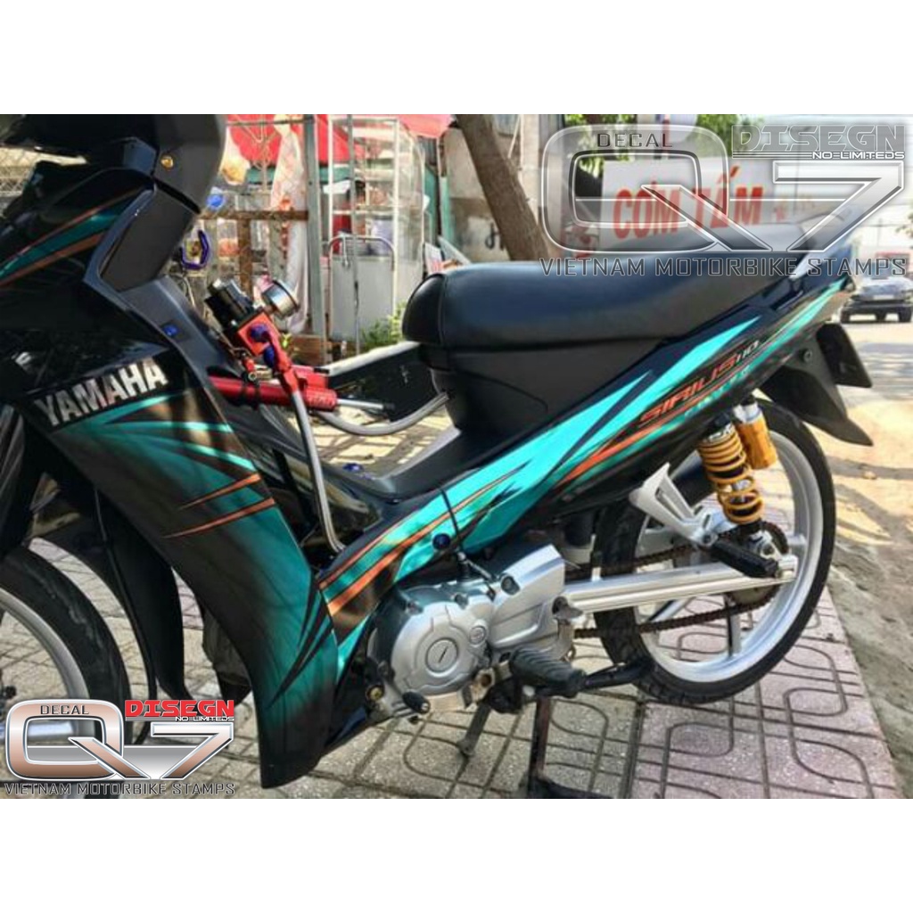 Tem Rời Sirius 110 Xanh Đen