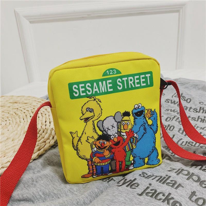 Túi vải Harajuku Sesame Street thời trang