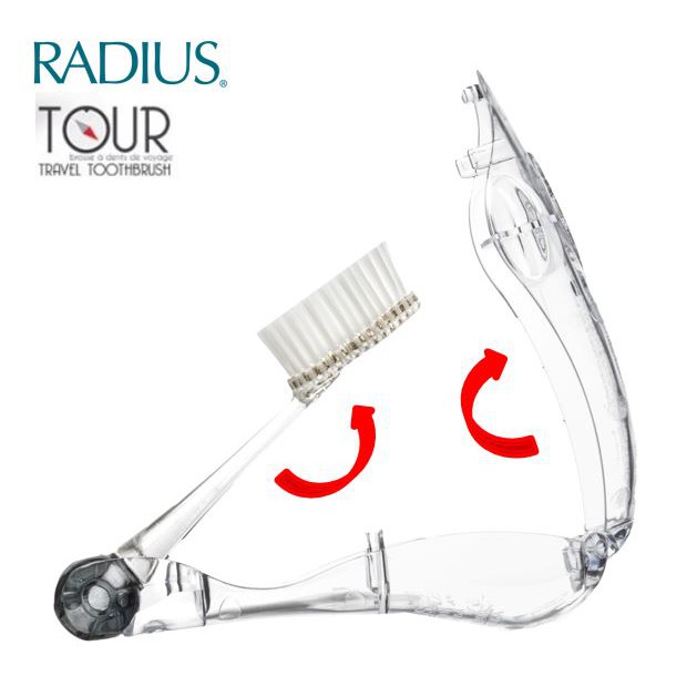 Bàn Chải Siêu Mềm 2 trong 1 RADIUS TOUR TRAVEL BRUSH