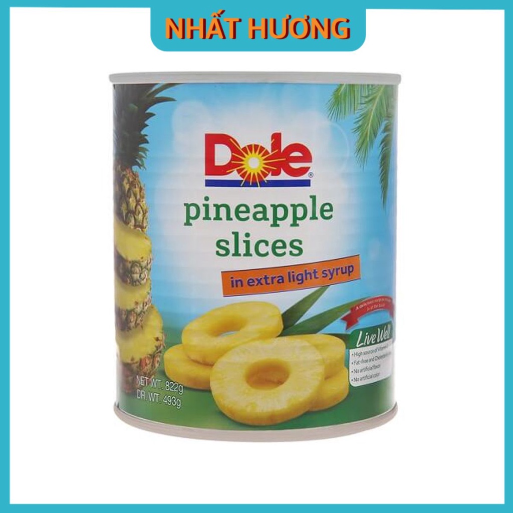 Dứa Khoanh Dole (822g)
