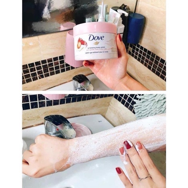 🙋‍♀️Tẩy da chết Body DOVE ĐỨC 🇩🇪 - Dove Creme-Dusch- Peeling 225ml ❌❌