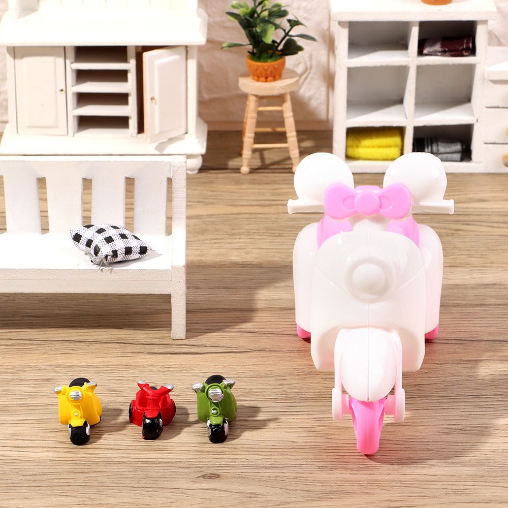 Mô hình xe moto đồ chơi thu nhỏ với tỉ lệ 1/12 vui nhộn dùng trang trí nhà búp bê
