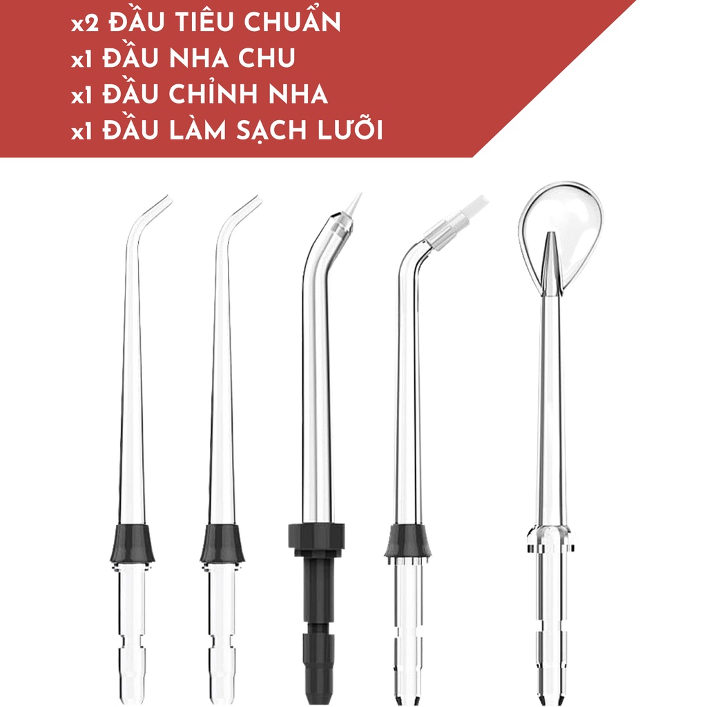 Máy tăm nước LEBENLANG cầm tay LBT1486 chống thấm nước, tặng kèm đầu xịt và túi vải đựng máy cao cấp - hàng chính hãng