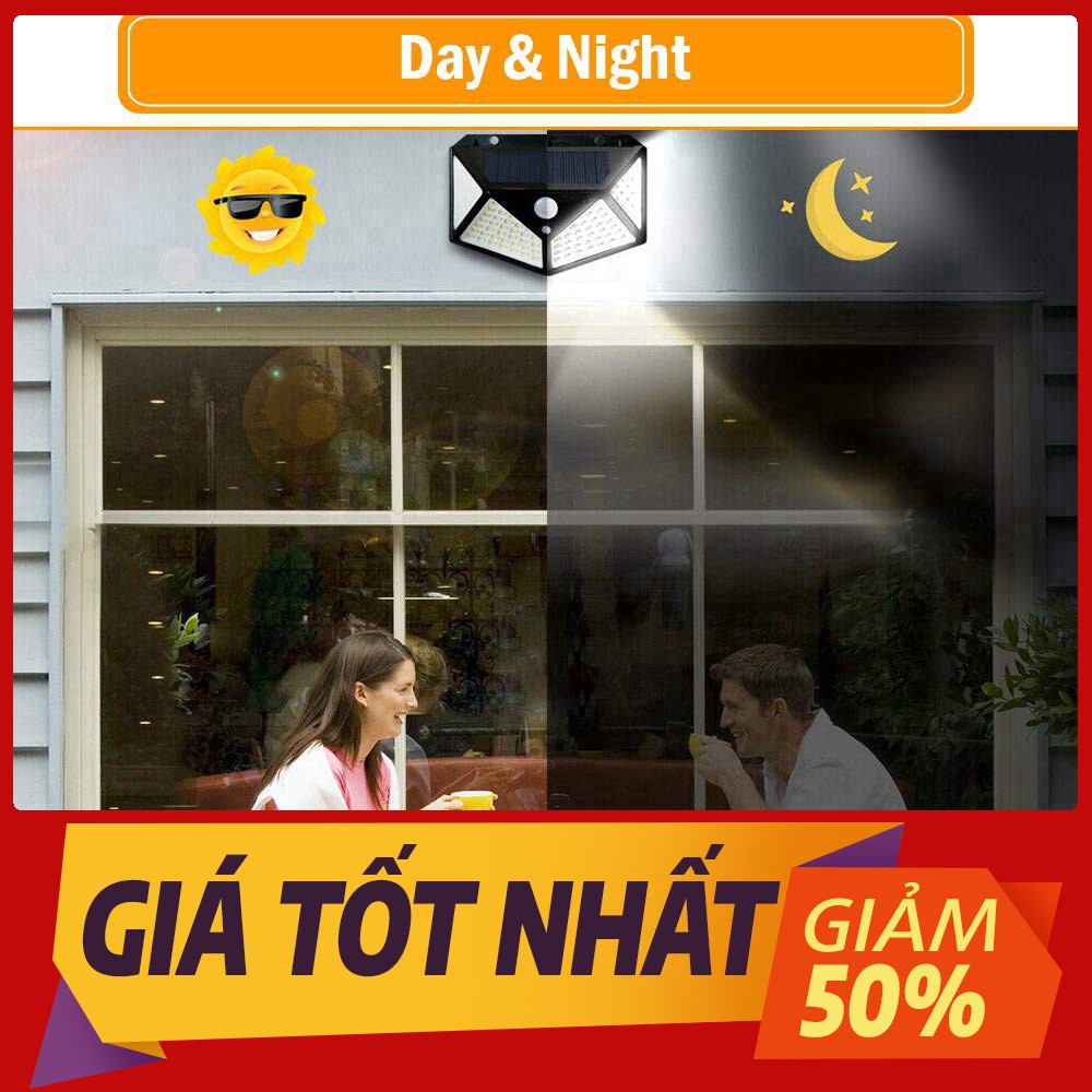 [Sale toàn shop] Đèn năng lượng mặt trời Solar 100LED 20 LED siêu sáng