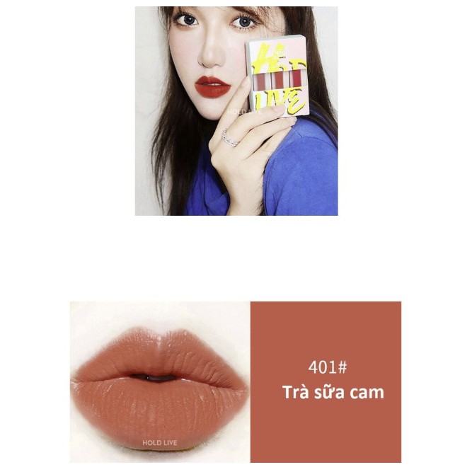 [Hoàn xu 50%] HOLD LIVE - SET 3 SON KEM TRICOLOR FOG MATTE LIP