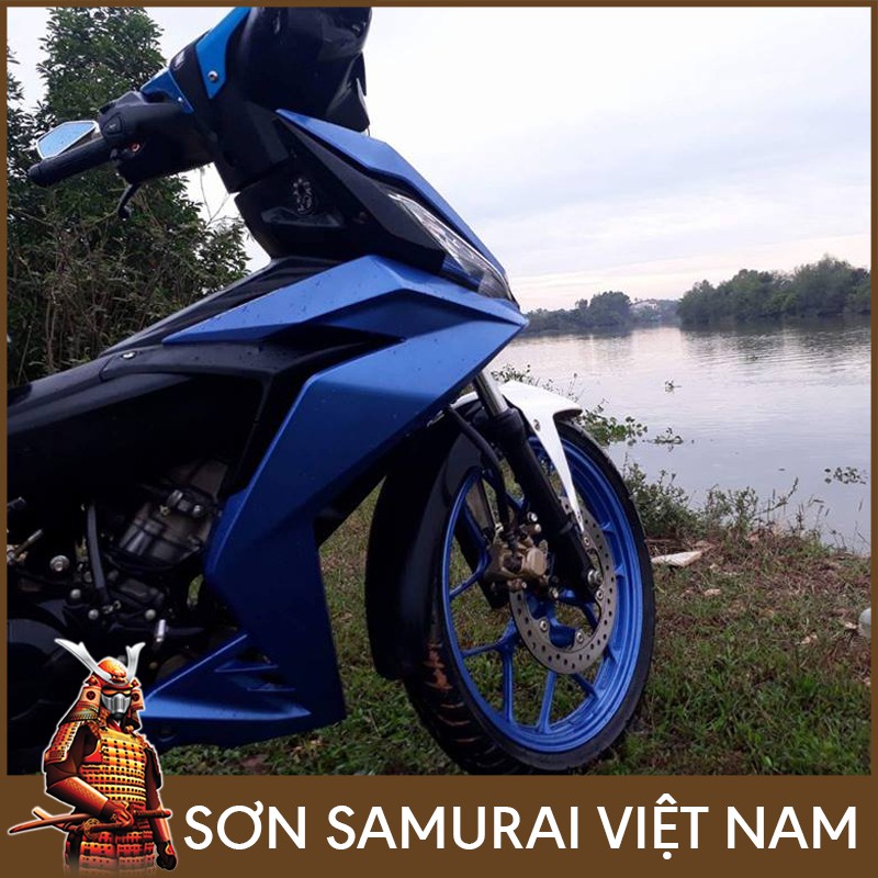 Màu Xanh Nước Biển Sơn Samurai - Combo Màu Xanh 1147 Sơn Xịt Samurai