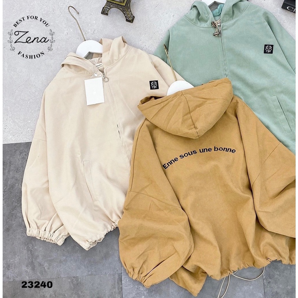 23240	KH23240-Khoác kaki ngực tag bò sữa chữ lưng tay bo TK | BigBuy360 - bigbuy360.vn