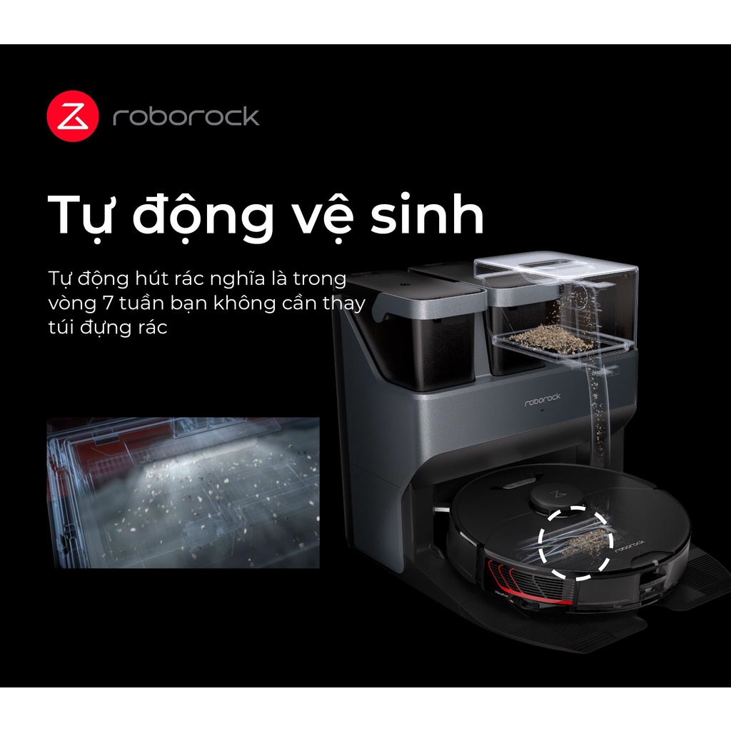 [Mã ELHA10 giảm 6% đơn 5TR] Dock sạc thông minh robot hút bụi Roborock S7 MaxV Ultra