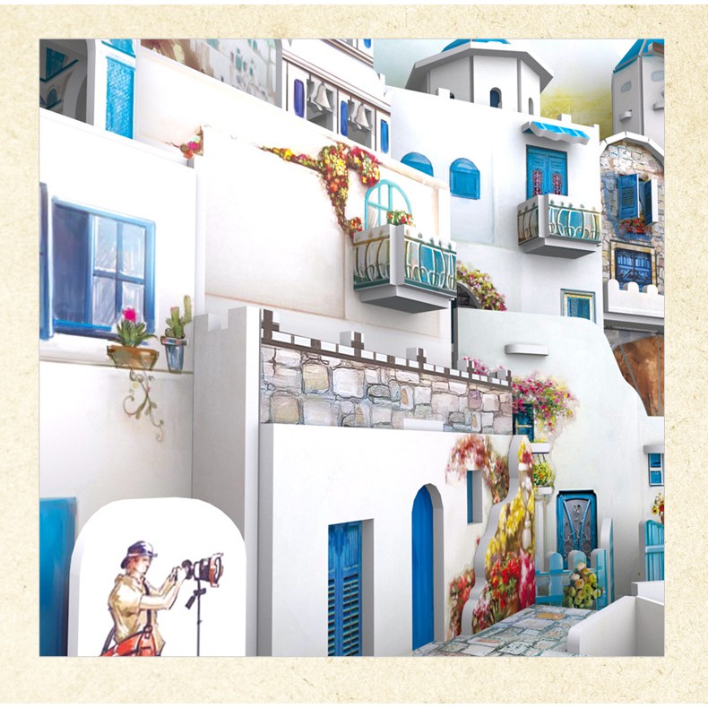 Mô Hình Xếp Hình 3D CubicFun - Santorini Island (Hy Lap) - MC195h