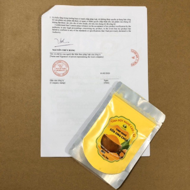 Tinh bột nghệ vàng nguyên chất cao cấp có tiêu chuẩn an toàn mới cập nhật | Thế Giới Skin Care