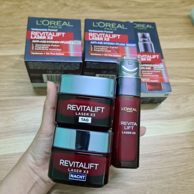 Bộ chống lão hóa da Loreal Revitalift Laser X3 chuẩn Pháp