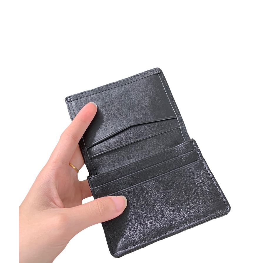 Ví Mini Đựng Thẻ Card Siêu Mỏng Da Bò Tự Nhiên - Có Ngăn Hình CH002