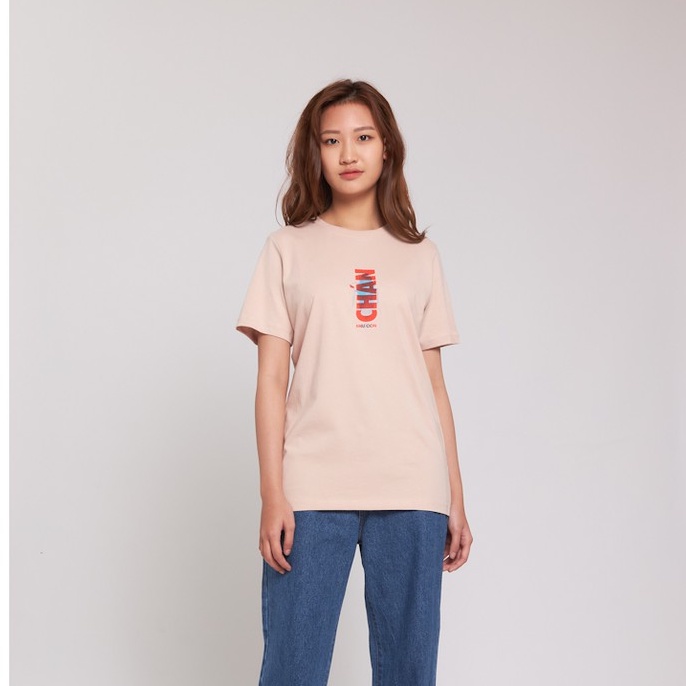 Áo Thun Nữ BOO Dáng Basic 100% Cotton In Hình Chán Như Con Gián