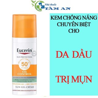 ✅ kem chống nắng-eucerin sun oil control sungel spf 50+