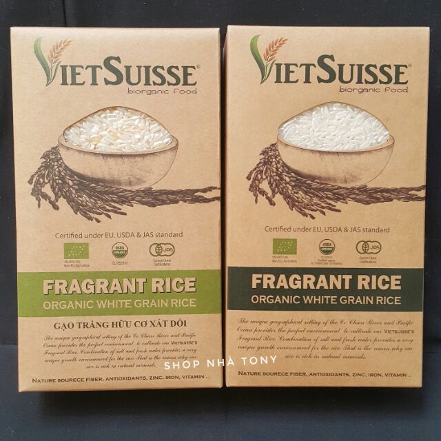[Vietsuisse] GẠO HỮU CƠ 1KG