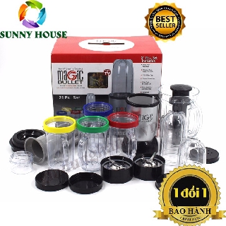 [CHÍNH HÃNG] Máy xay Magic Bullet cao cấp, máy xay đa năng 21 chi tiết - Sunny House