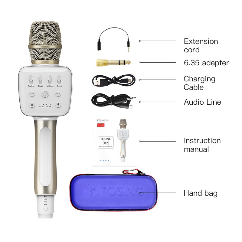 Tosing V2 – Micro Karaoke Bluetooth Cao Cấp Phiên Bản Mới